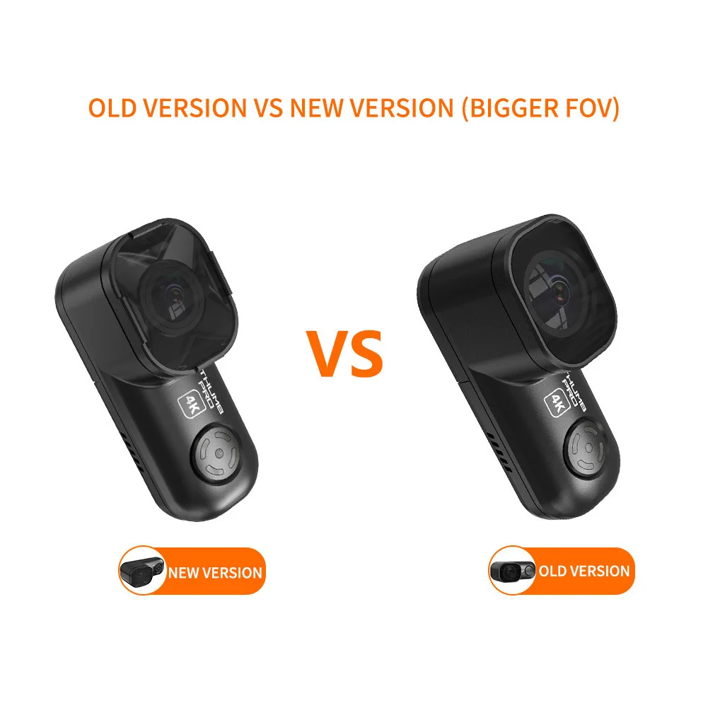 RunCam Thumb Pro 4K V2 Nieuwe versie Grotere FOV HD-camera 16g Ingebouwde gyrofilter FPV-camera voor FPV Racing-opname