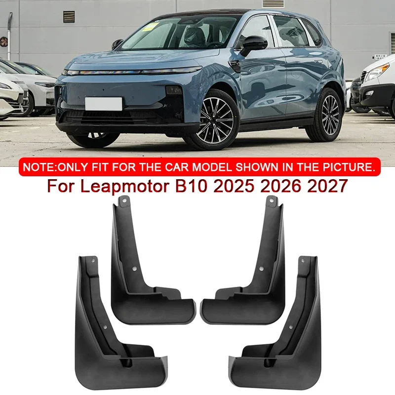 

4pcs/lot For Leapmotor B10 2025 2026 2027 ABS Car Mud Flaps Splash Guard Mudguards MudFlaps Front Rear Fender Auto Accessory