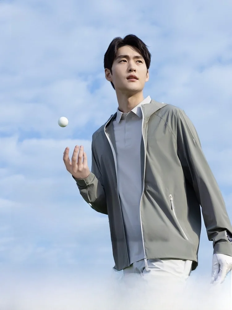 

Bosideng Outdoor Fiing Light Weight UV Protection Ice Silk Cool Feeling Breathable Men's Faion Sunscreen Clothing