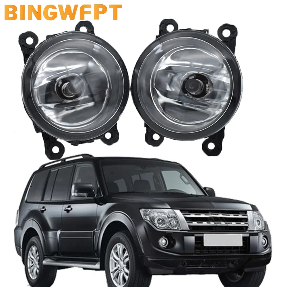 Fog Light Assembly LED Fog Lamps DRL Daytime Running Lamp For Mitsubishi PAJERO IV V8_W V9_W Closed Off-Road Vehicle 2007-2012