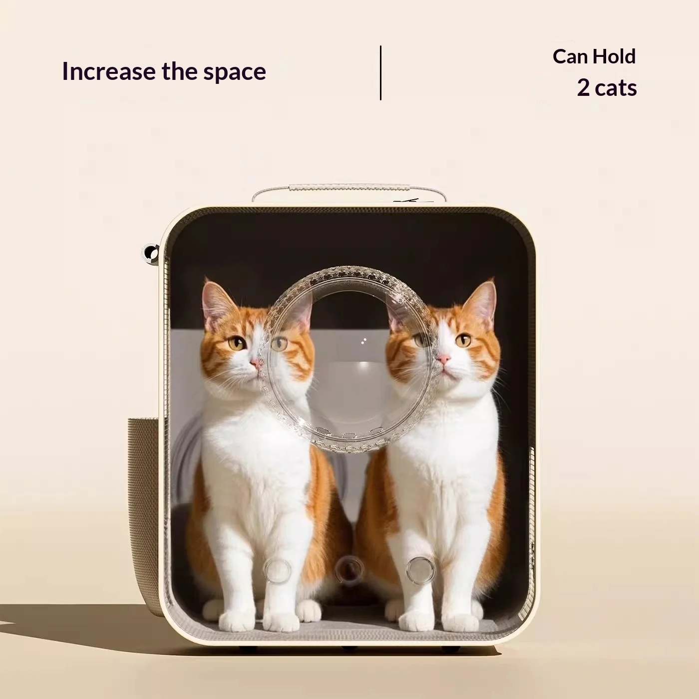 Transportín con ruedas para perros y gatos, maleta portátil - imagen 3