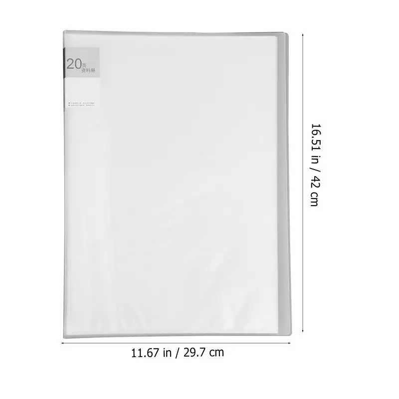 Expandable Painting Storage Containers 20Pages A3 Transparent Thickening Folder Multi-Layer File Expansion Bag Office School