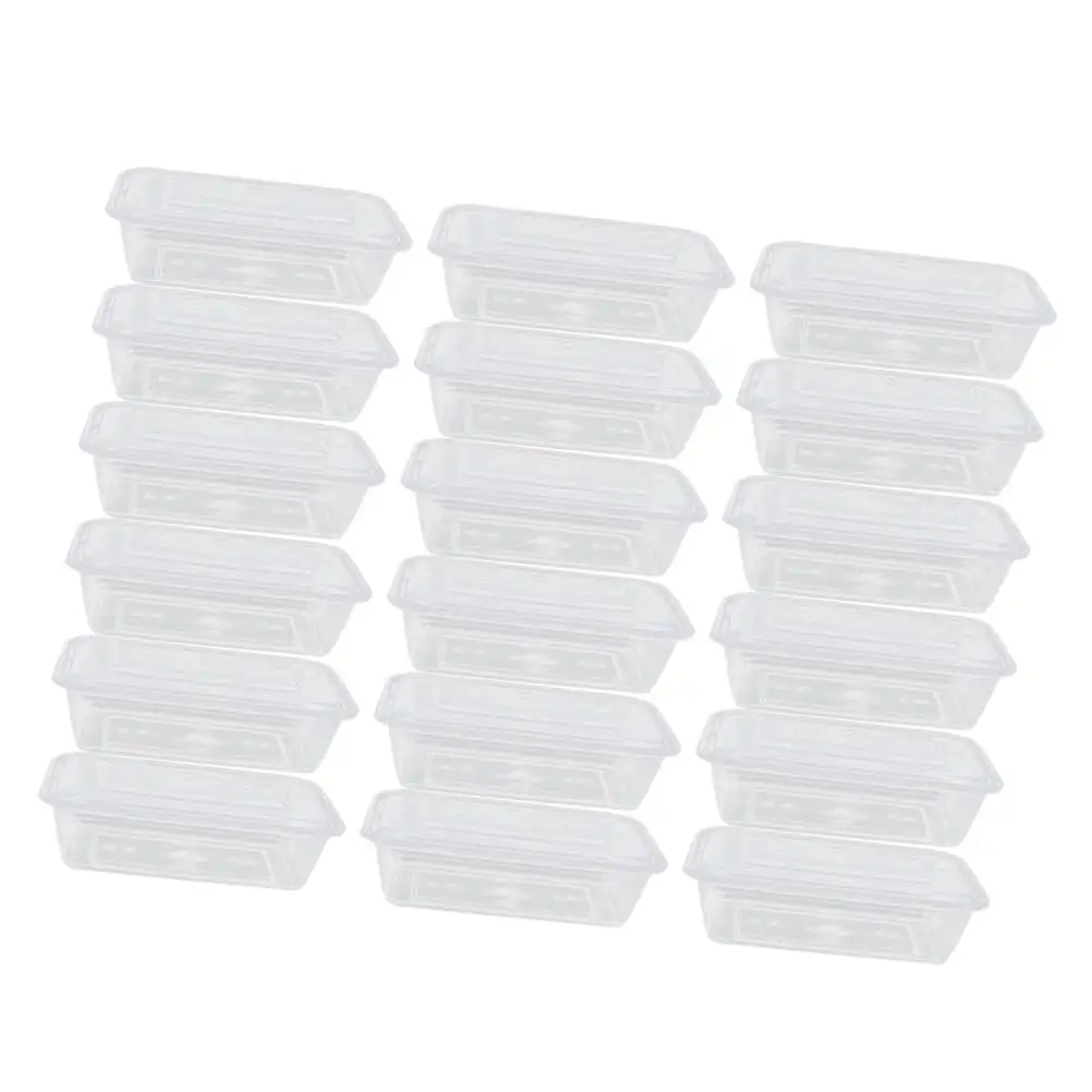 

50 Pcs Disposable Lunch Boxes Temperature Resistant Food Containers Ideal for Fruit Fries Salad Restaurants Parties Carry Out