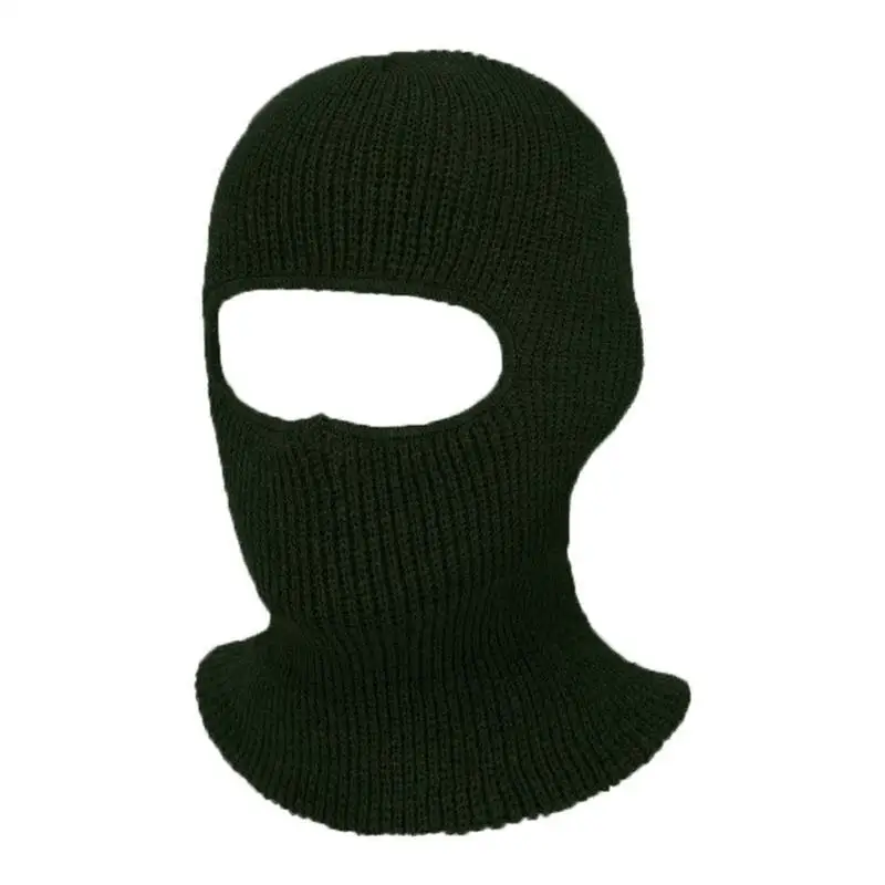 652F Jednokolorowa dzianinowa maska ​​narciarska Maska pełnotwarzowa Kominiarka na wiosnę, jesień i zimę