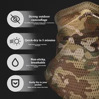 Multi-Functional Large Mesh Holes Face Towel Breathable Stretchy Fabric Neck Gaiter Lightweight Sunshade Collar Outdoor Sports 3