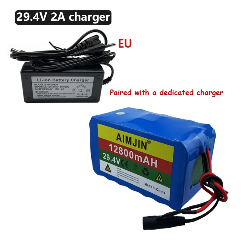 7s4p 24v 30ah 29.4v 12.8AH lithium-ion battery with built-in BMS+2a charger