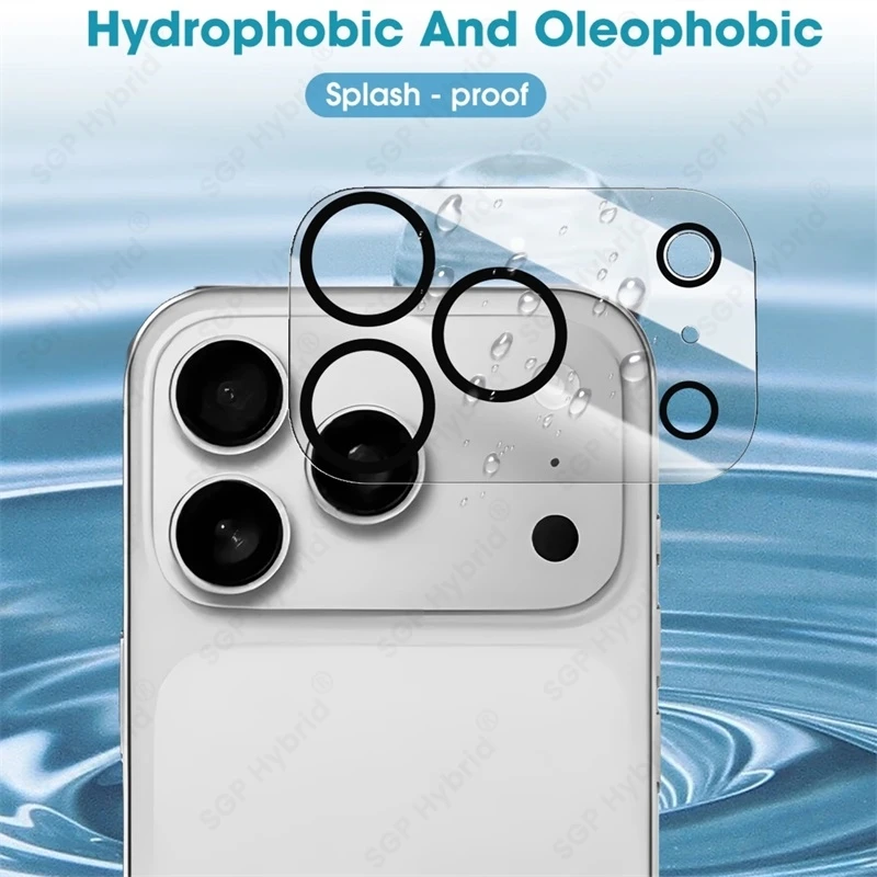 3-1Pcs 3D Curved Clear Crystal Tempered Glass Camera Lens Protector Case For iPhone17 iPhone 17 Pro ProMax 17Pro Max i Phone Air - náhled 4