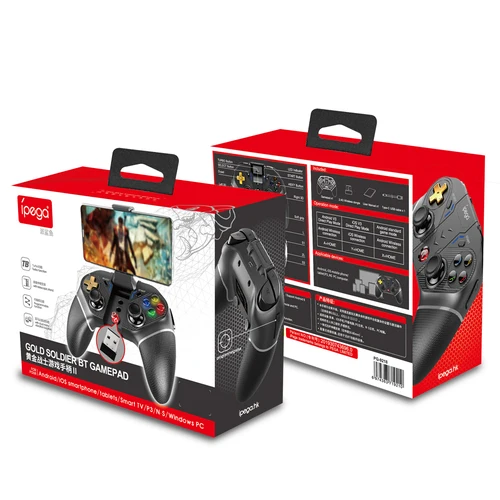 Imagen 2 del producto Controlador de juego Golden Warrior para PC/IOS/Switch/Android/P3, controlador inalámbrico con efecto de luz RGB frío y vibración de Motor Dual