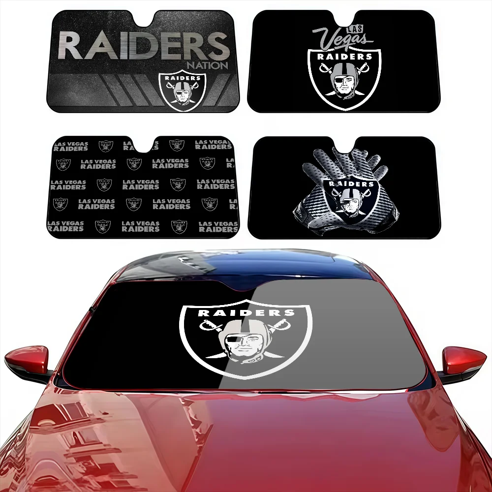 

L-Las V-Vegas R-Raiders Solar Protection Windshield Sunshade Cover Sun Shade Auto Sun Visor Car Covers