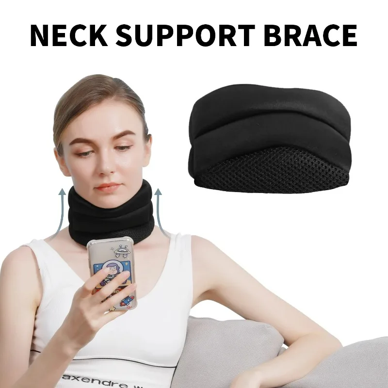 

3-section Adjustable Office Home Neck Brace Preventing Low Head and Forward Neck Tilt Correcting Fixing The Cervical Vertebrae