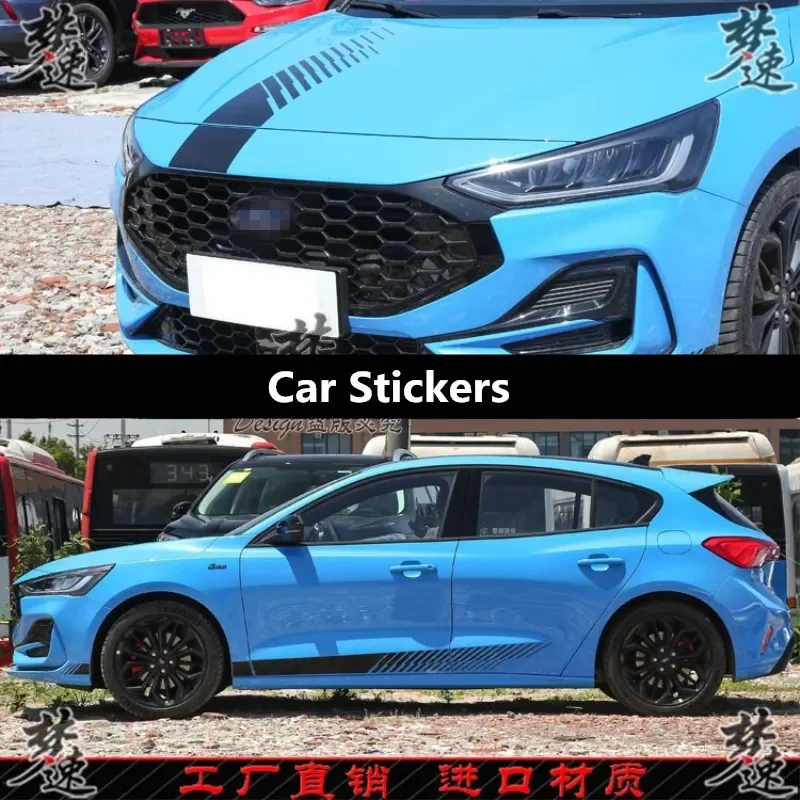 

Автомобильные наклейки для Ford Focus, внешний вид кузова, украшение на заказ, индивидуальные спортивные наклейки, аксессуары для пленки
