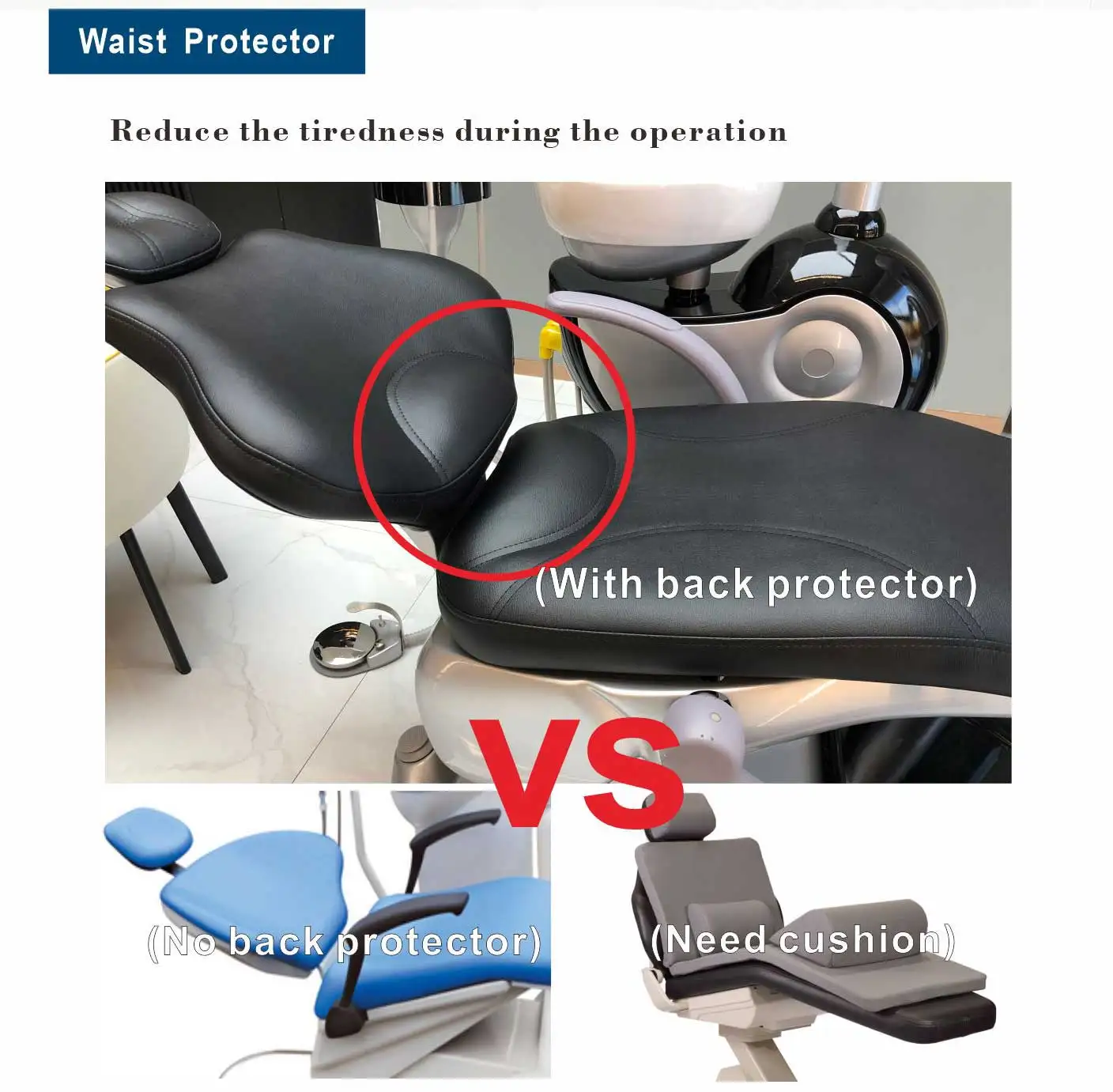 Safety luxury leather 5+ years warranty electric dental chair WITH intraoral camera system touch control system sensor light