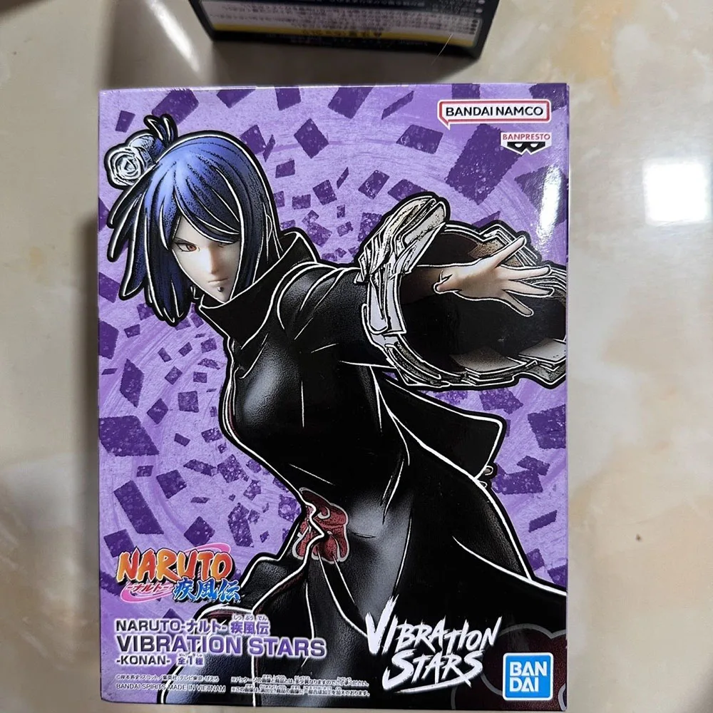 Bandai Banpresto-figura de Naruto Konan, modelo de juguete Original de Anime, en Stock