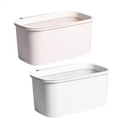 Under Sink Hanging Trash Can Household Cleaning Tools Small Collapsible Garbage Can Cabinet Door Bathroom Countertop Bedroom