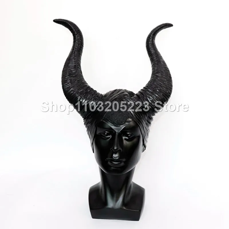 Halloween Costume Accessories Forest Witch Cowl Headdress Black Queen Cowl Hat Headband Deluxe Magic Witch Headpiece