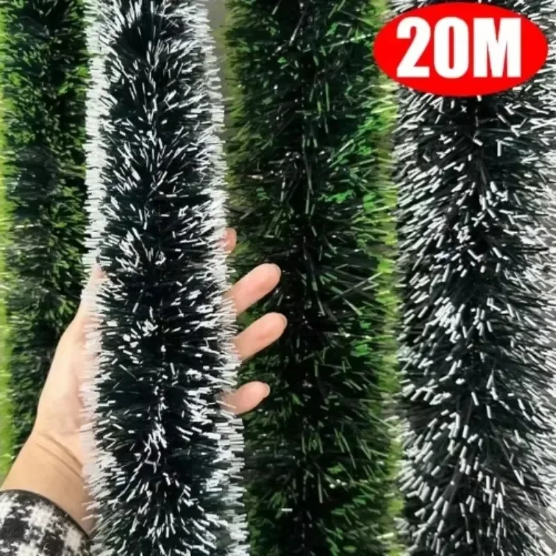 Christmas Tinsel Ribbons Green Cane Ribbon Garland Xmas Tree Hanging Pendent Xmas Ribbons Wreath Ornaments Party Home Decoration