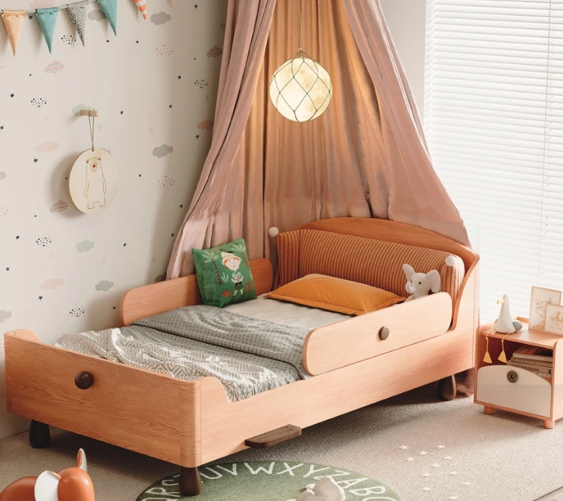 ！@2025 Latest Design Minimalist Bedroom Furniture Wooden Double Bed and Children's Bed for Boys and Girls Hotel Bedroom Sets