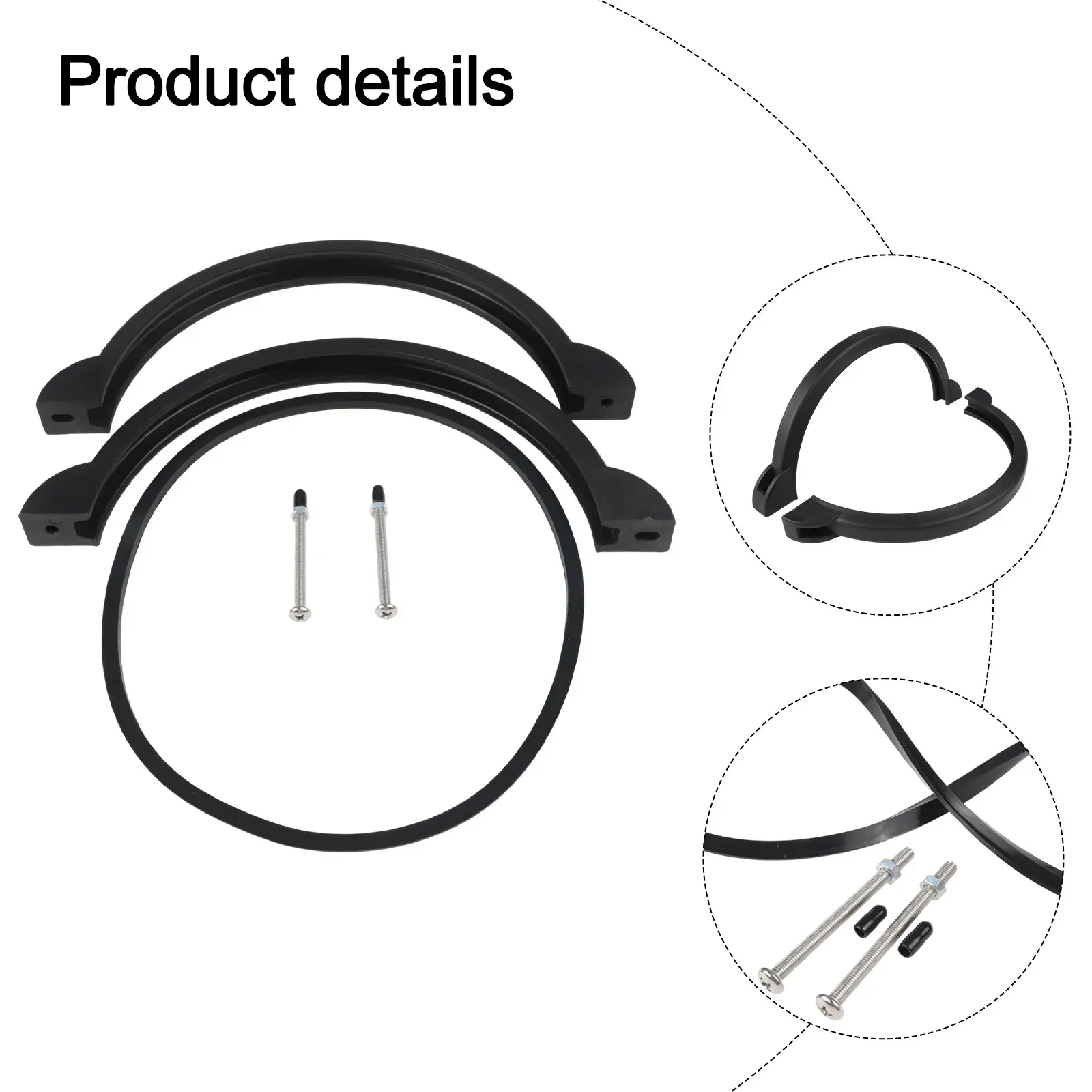 

Pump Parts Clamp Collar Easy Installation Longevity Performance Plastic And Metal Replacement Part Screw Length About 3.15 Inch