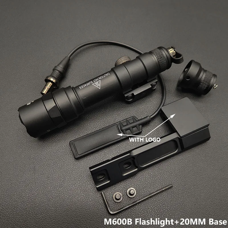 Taktisches M600B M300B Gewehrlicht M300C M600C Taschenlampe LED Jagd-Momentanschalter für M-System/20MM-Schiene