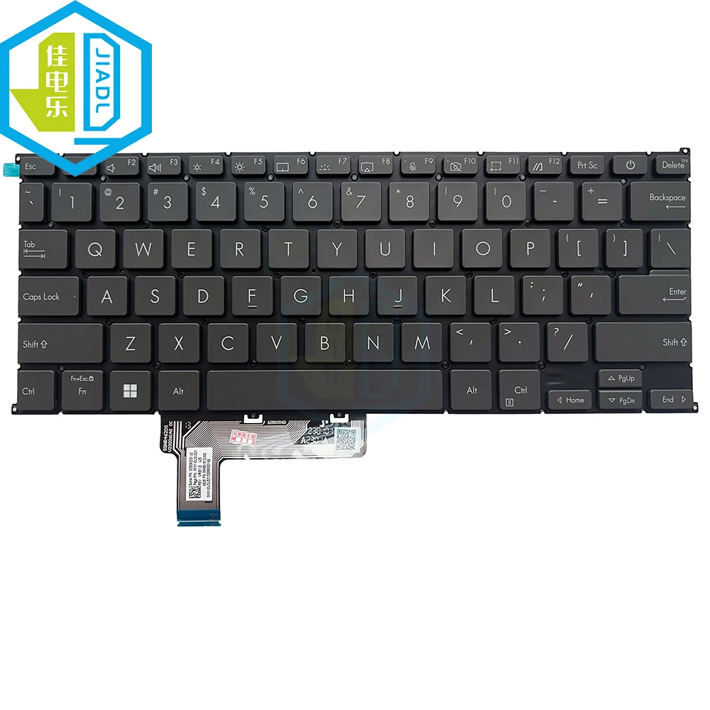 Teclado retroiluminado ruso RU en inglés de EE. UU. para ASUS Zenbook S13 UX5304 UX5304VA 0KNB0-1612US00 reemplazo del teclado del cuaderno nuevo