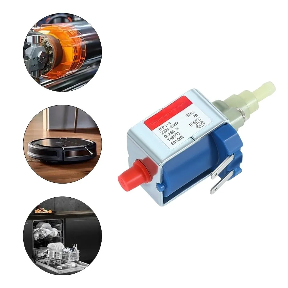 Electromagnetic Water Pump JYPS-4 220V 7W Self Priming for Espresso Machine Cast Steel 40cc/min 1.2bar Pressure