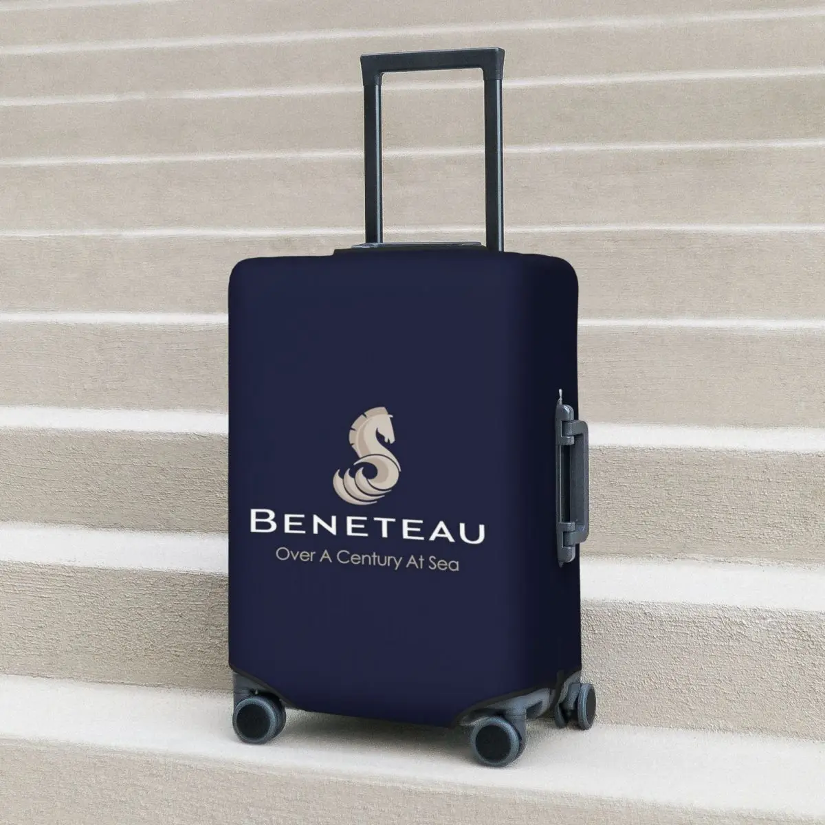 

Beneteau Sailboat Sailing Yacht (3) Suitcase Cover Protection Elastic Travel Luggage Protector Covers for 18-32 Inch