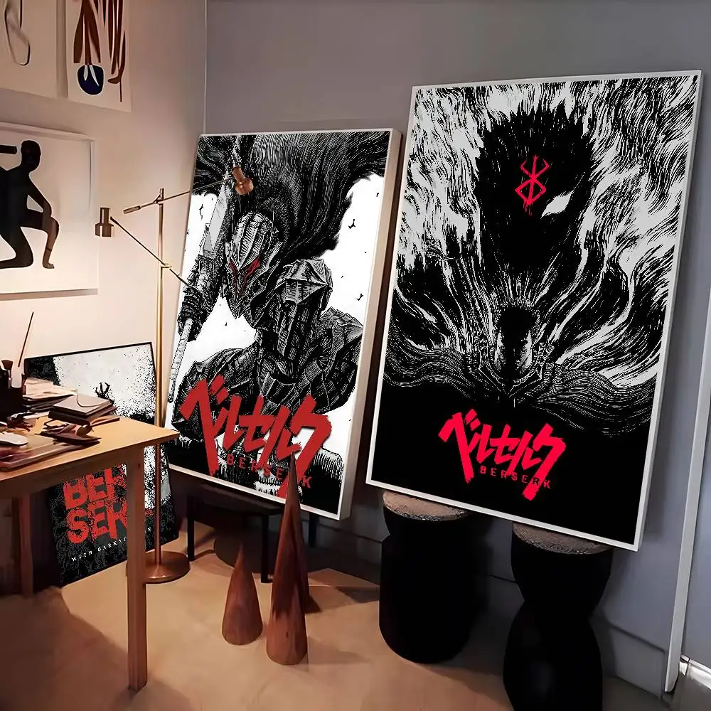 بارد أنيمي B-Berserk ملصق جودة عالية طباعة ديكور المنزل جدار الفن جدارية غرفة زخارف للحانات #3