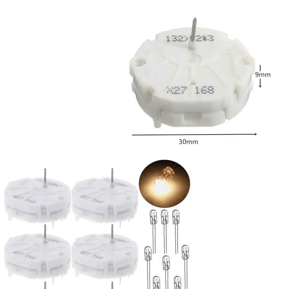 Stepper Motor 6Pcs X27.168 Instrument Cluster with 10Pcs Bulbs Gauge Speedometer Repair Replacement Motor for GM GMC Dashboard