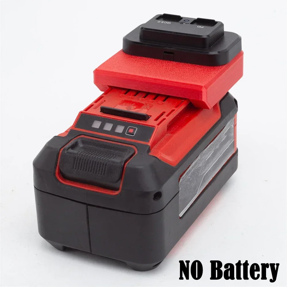 

Power Bank Source Adapter for Ozito for Einhell 18V Power X-Change Lithium Battery W/USB PD/QC3.0 Fast Charger（NO Battery）