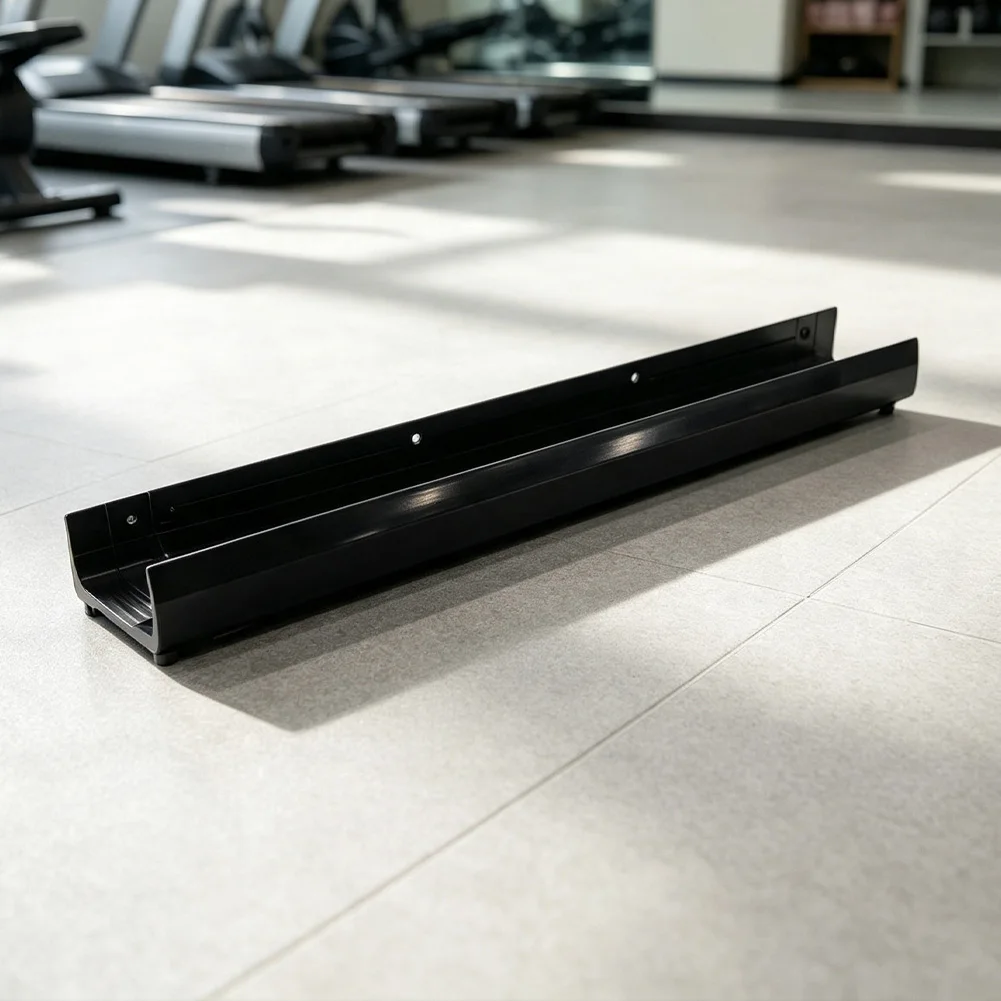 For Squat Rack Safety Arms Rubber Covers 3-Sided Design 15.35x2.36x2.17 Inches for Barbell Noise and Scratch Prevention