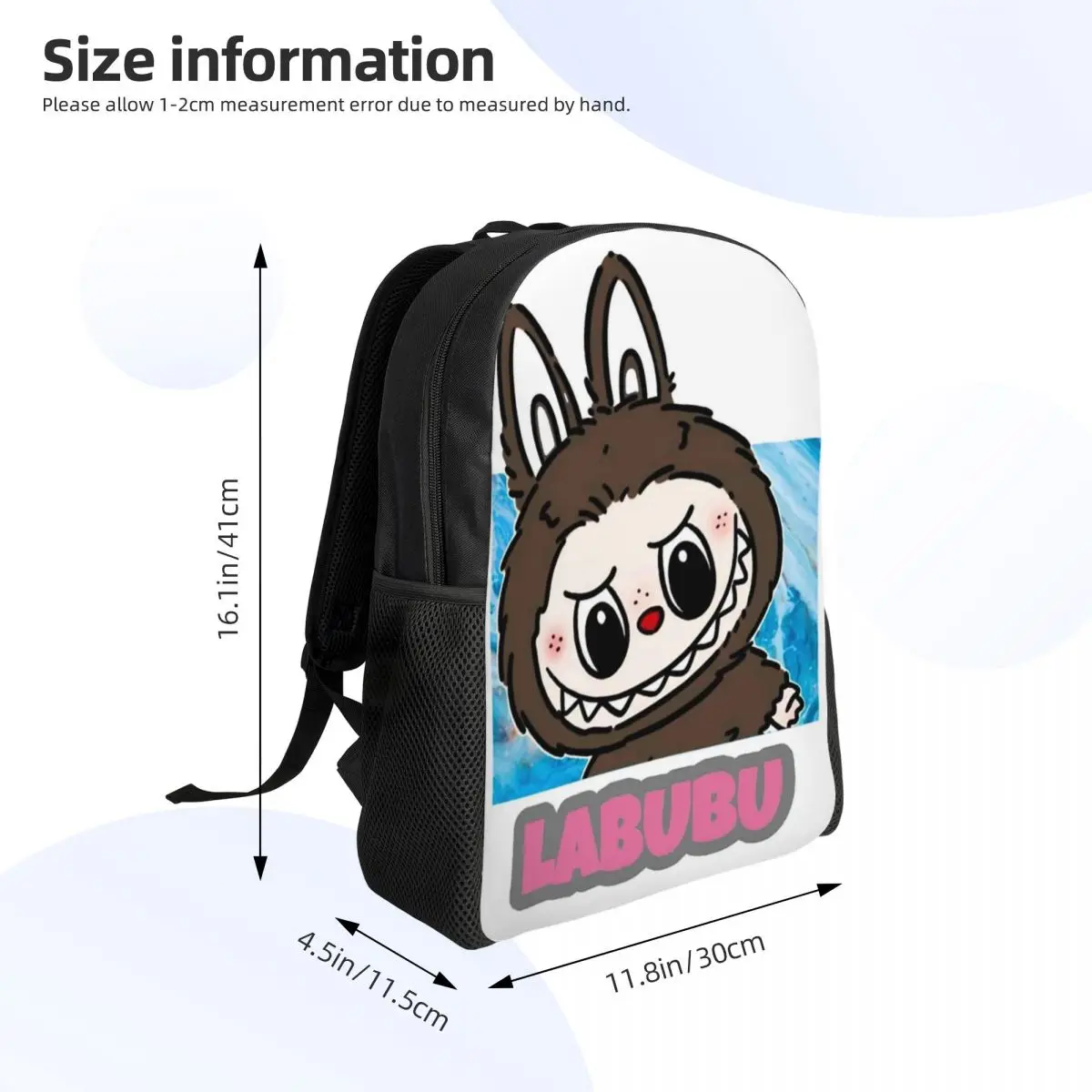 Brown Labubu Lover Xmas Gift For Kids Kid Backpack for Kids Boys Girls Backpacks Kawaii Daycare Child Bookbag