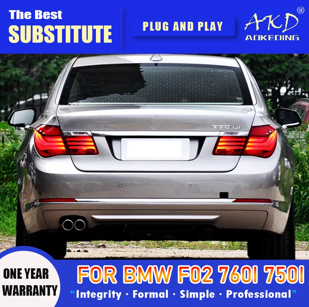 AKD الذيل مصباح لسيارات BMW F02 مصباح ليد خلفي 2008-2014 730I 740I 760I الضباب الفرامل بدوره إشارة اكسسوارات السيارات #5
