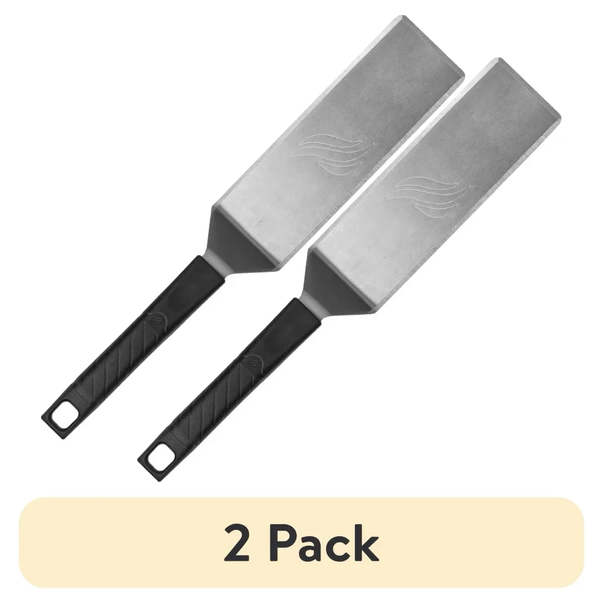 

2-Pack 16" Stainless Steel Griddle Spatulas, Long Narrow Blade for Flipping, Scraping & Burger Press, Commercial Grade