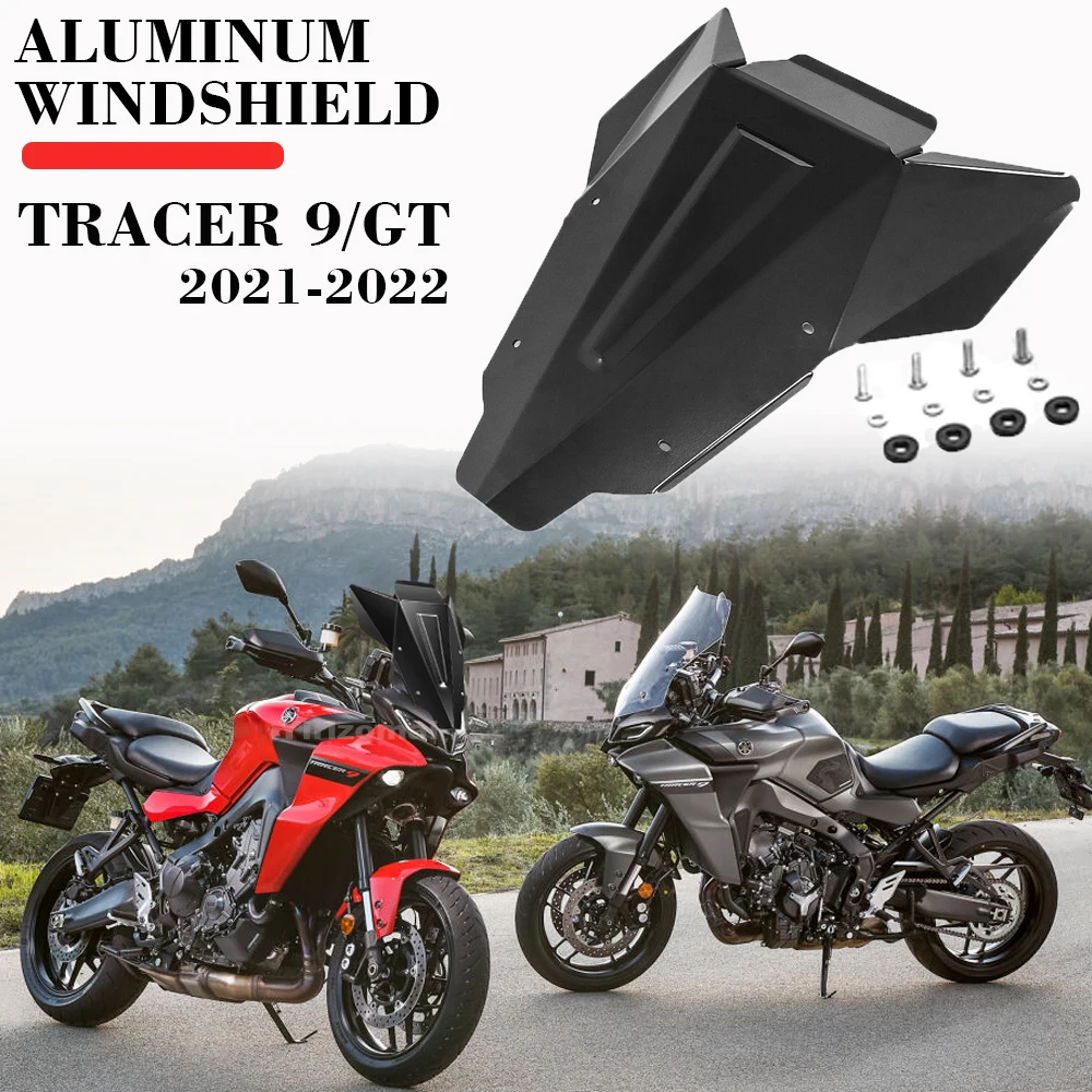 

For YAMAHA TRACER 9 GT TRACER9 2021-Motorcycle Accessories Aluminum Windshield Deflector Protector Wind Shield Screen Deflectore