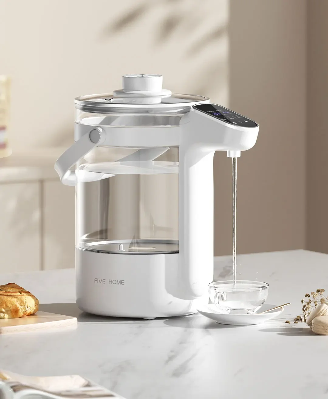 

2.0L 220V 1500W Thermal Insulation All-in-one Intelligent Thermostatic Kettle Electric Kettles
