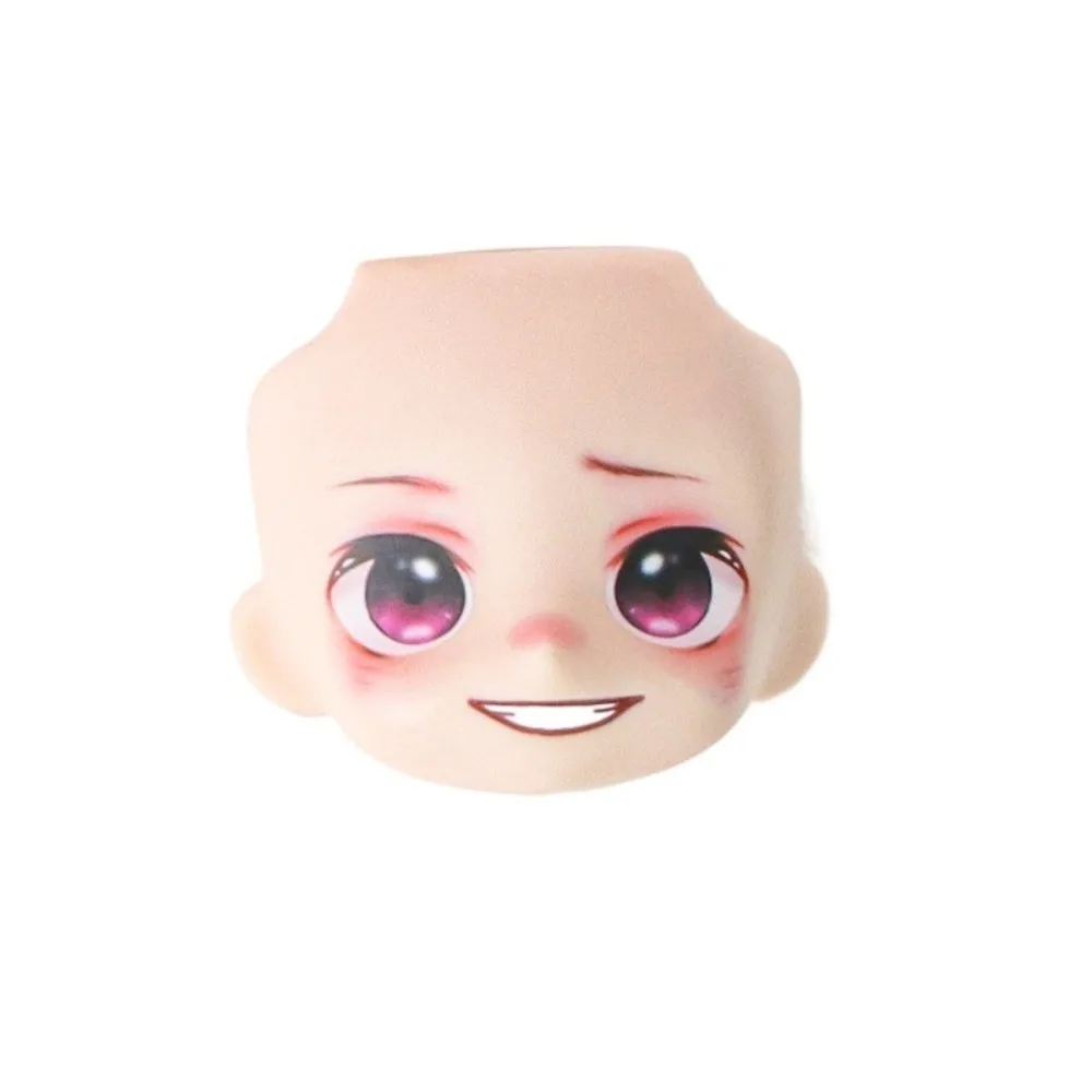 Cute Change Faces OB11 Face Replaceable Head Shell Replacement Face 3D Anime Decal Eyes Face Expression With Makeup