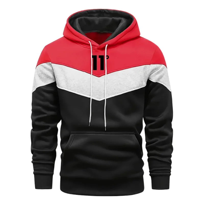 Autumn Winter Mens Tracksuit Printing Casual Tricolor Sweatshirts Outdoors Sports Jogging Man Clothing Single Piece Hoodie Pants