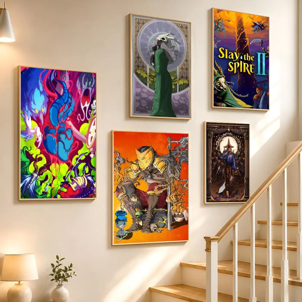 Game Deckbuilder Slay the Spire 2 Poster High-definition waterproof stickers, suitable for home décor,holiday decorations