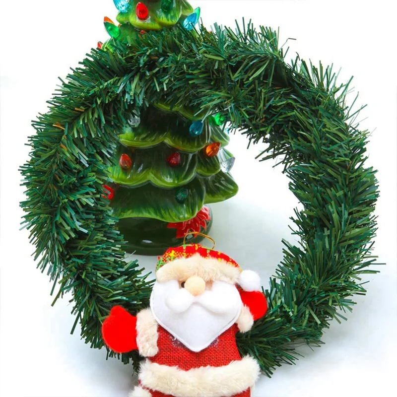 

5.5m Artificial Green Christmas Garland Pine Tree Rattan Christmas Decorations Banner Hanging Red Christmas Xmas Tree Ornament