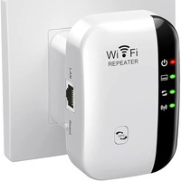 WiFi Extender Signal Booster, 300Mbps WiFi Range Extender,Wireless Repeater, Internet Booster with Ethernet Ports, WPS Setup