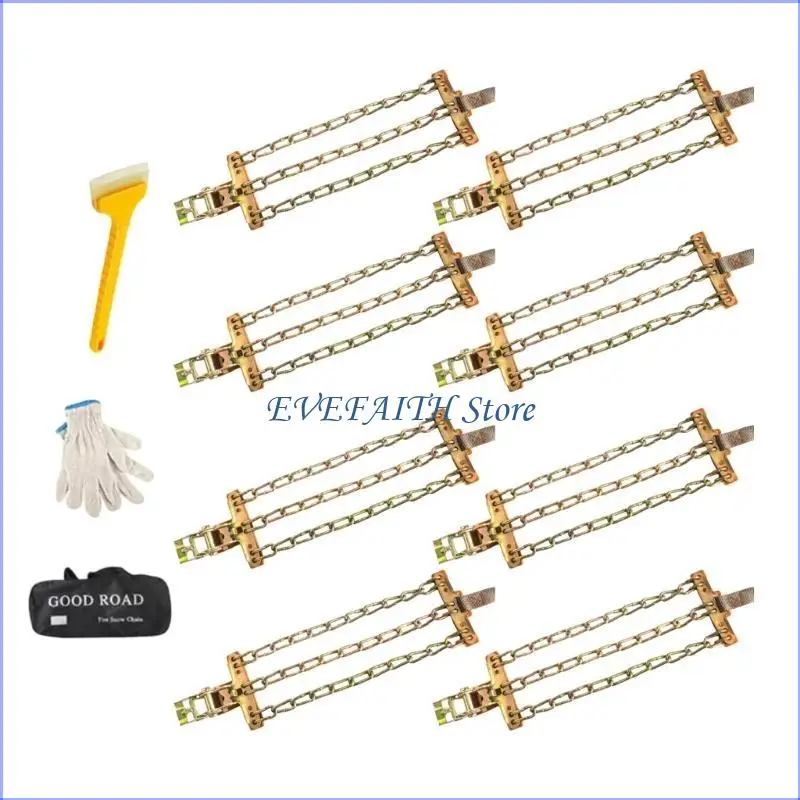 

124B Expert Снегоуборочные кандалы, автоматический механизм крепления, конструкция из армированной стали для внедорожников, 40