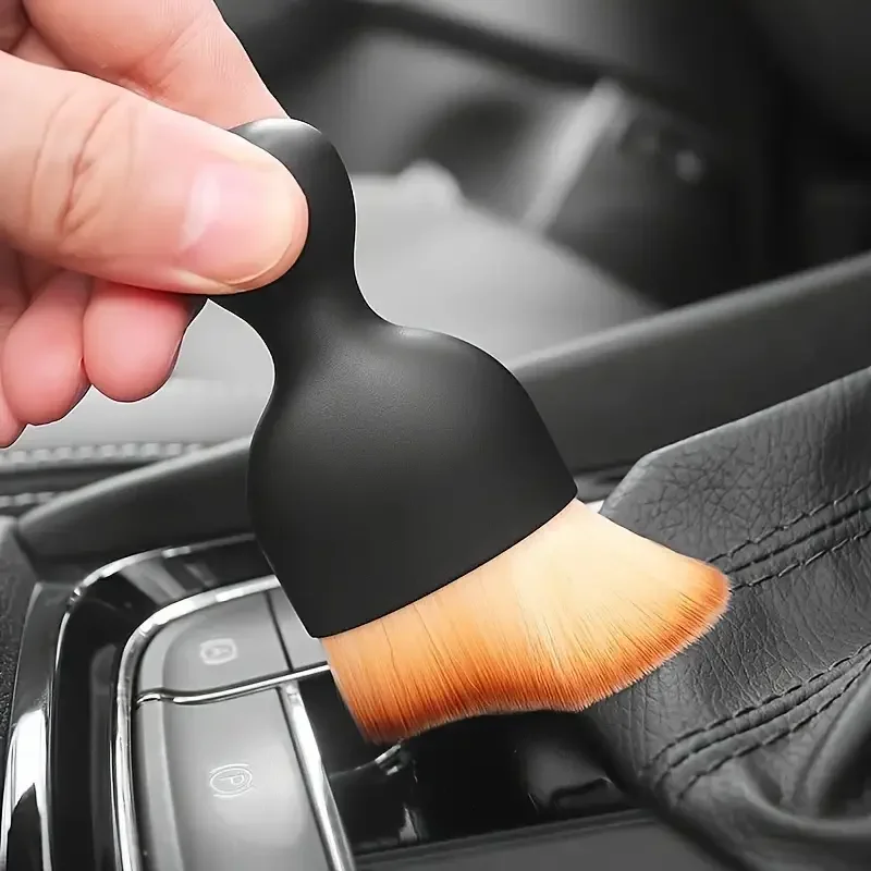 1 Pcs Car Air Conditioner Cleaning Car Interior Dust Sweeping Soft Brush Car Washing Tool Keyboard Gap out Trend Cleaning Brush