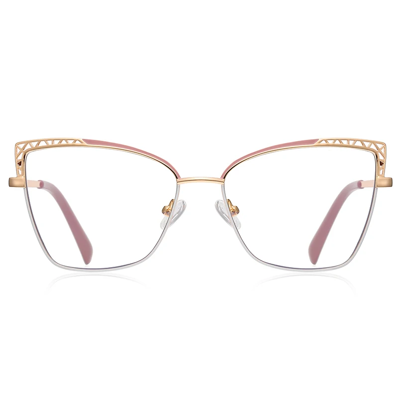 Ceofy Women Metal Cat Eye Optical Myopia Eyeglasses Frame Fashion 2024 New Prescription Glasses Frame