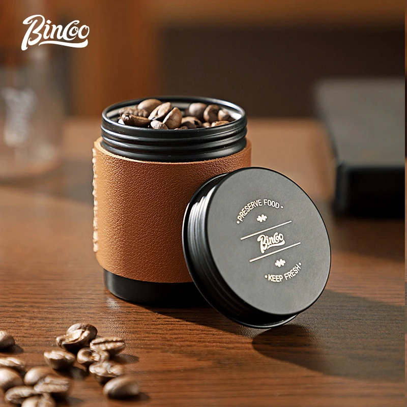 Bincoo Mini bote de café sellado portátil bolsas de granos de café al vacío almacenamiento Camping contenedor hermético para alimentos