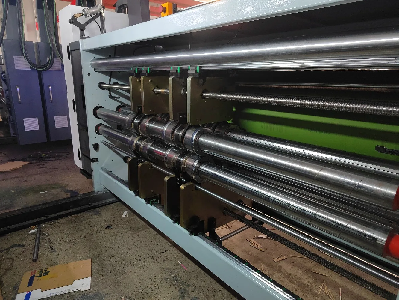 Automatic 3 Color Cartoning Printing Die Cutting Cartoon Box Packaging Making Machine