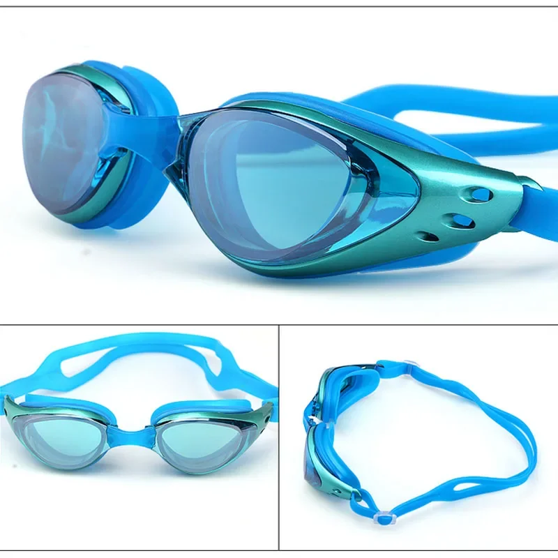 Prescription Myopia Swimming Glasses -1.0~-10 Waterproof Anti Fog Swim Eyewear Silicone Diopter Diving Goggles for Adults Pool