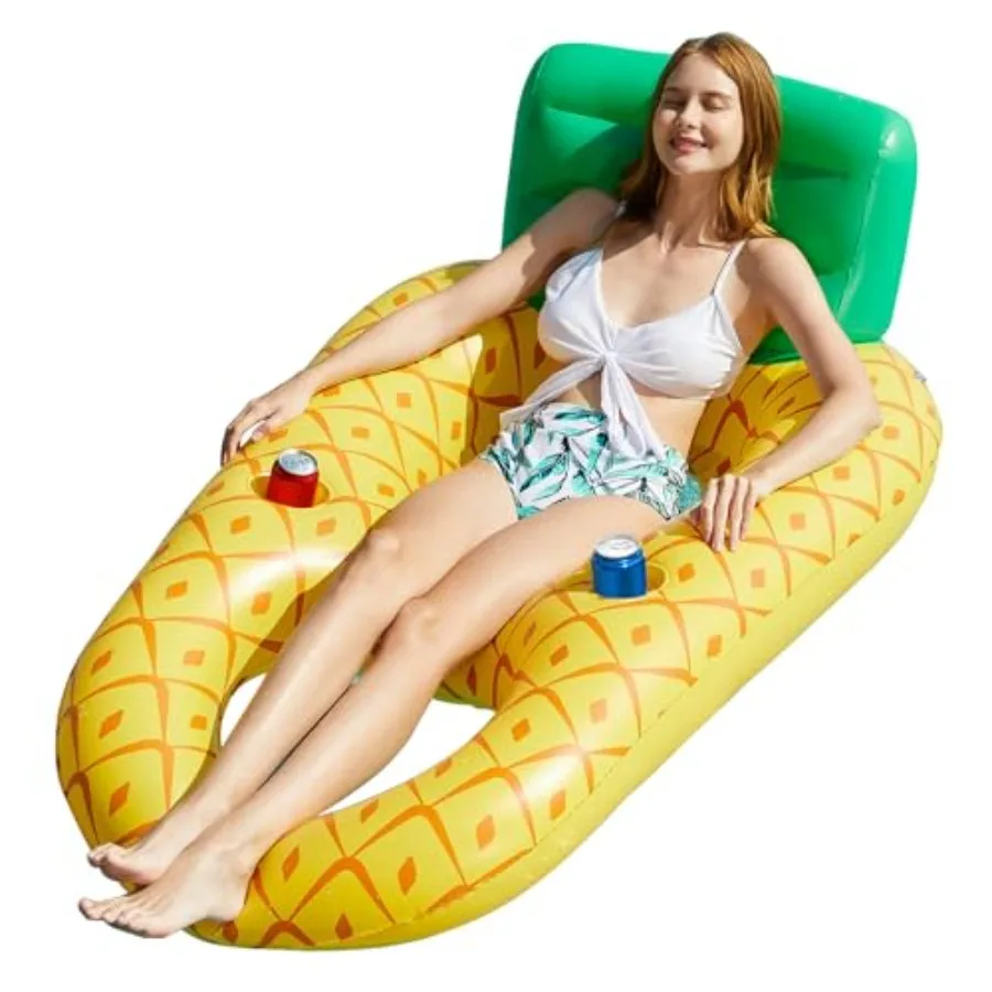 

Inflatable Pool Float Adult - Pool Floaties Lounger Floats Raft Floating Chair Water Floaty for Swimming Pool Lake Lounge Float