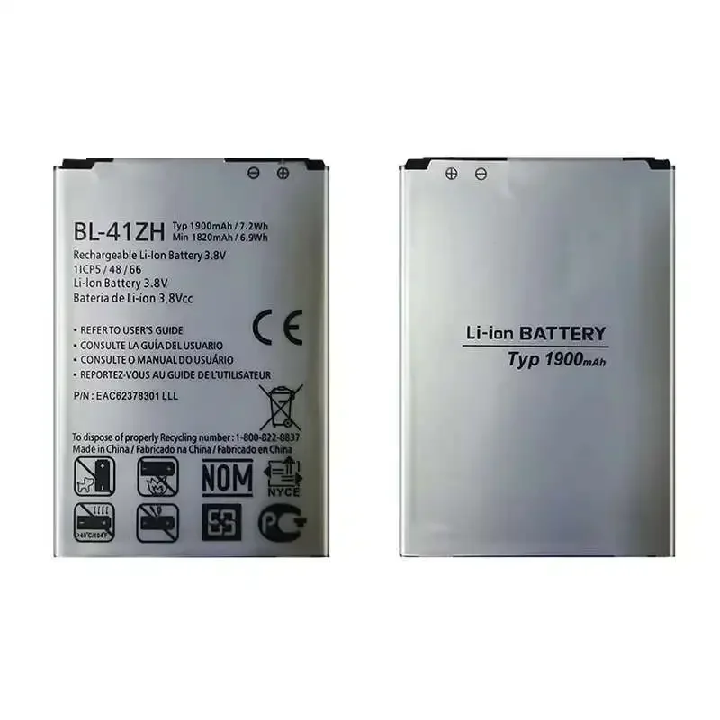 BL-41ZH Battery For LG L50 D213N D213 H345 Leon H324 Tribute 2 LS665 L Fino D295 D290 Mobile Phone Batteries