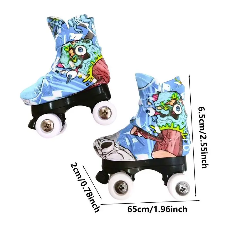 1 Pair Mini Skateboard Toy Finger Skateboard Shoes Toys Fingerboard Toy Party Favors For Kids Finger Skateboard Educational Toys