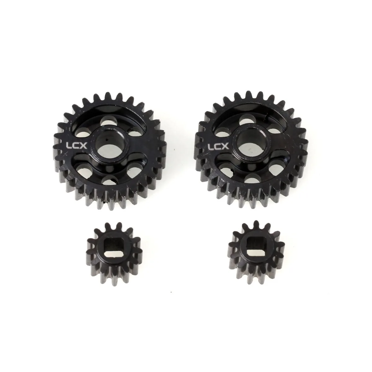 

LCX Racing 1/8 RC Crawler Car Hard Steel Front Rear Axle Portal Drive Gear Set 32P 28T/13T Upgrades for Axial AXP8 Gilamon